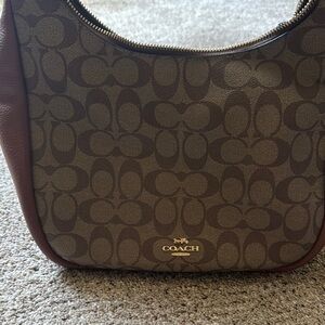 Coach Brown Monogram Shoulder Bag